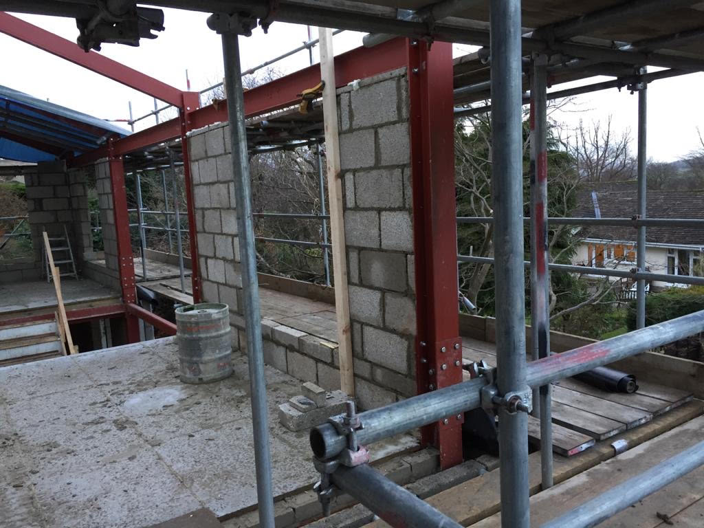 extra wall build upstairs